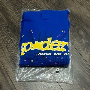 Spider Hoodie Blue